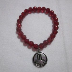 Red Scorpio Charm Bracelet.